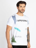 Mens Printed Round Neck T-Shirt