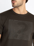 Mens Printed Round Neck T-Shirt