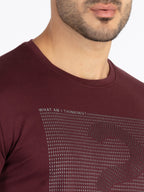 Mens Printed Round Neck T-Shirt