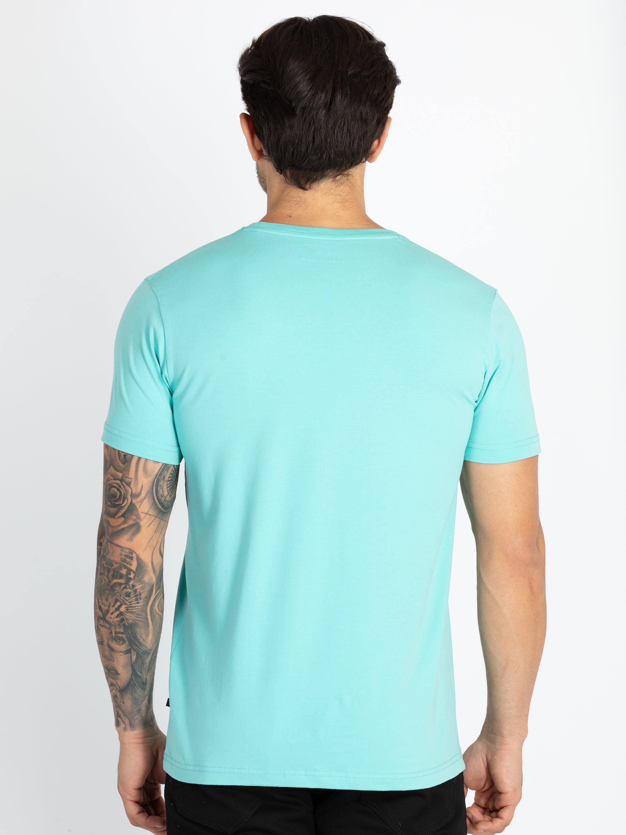 Mens Printed Round Neck T-Shirt