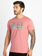 Mens Printed Round Neck T-Shirt