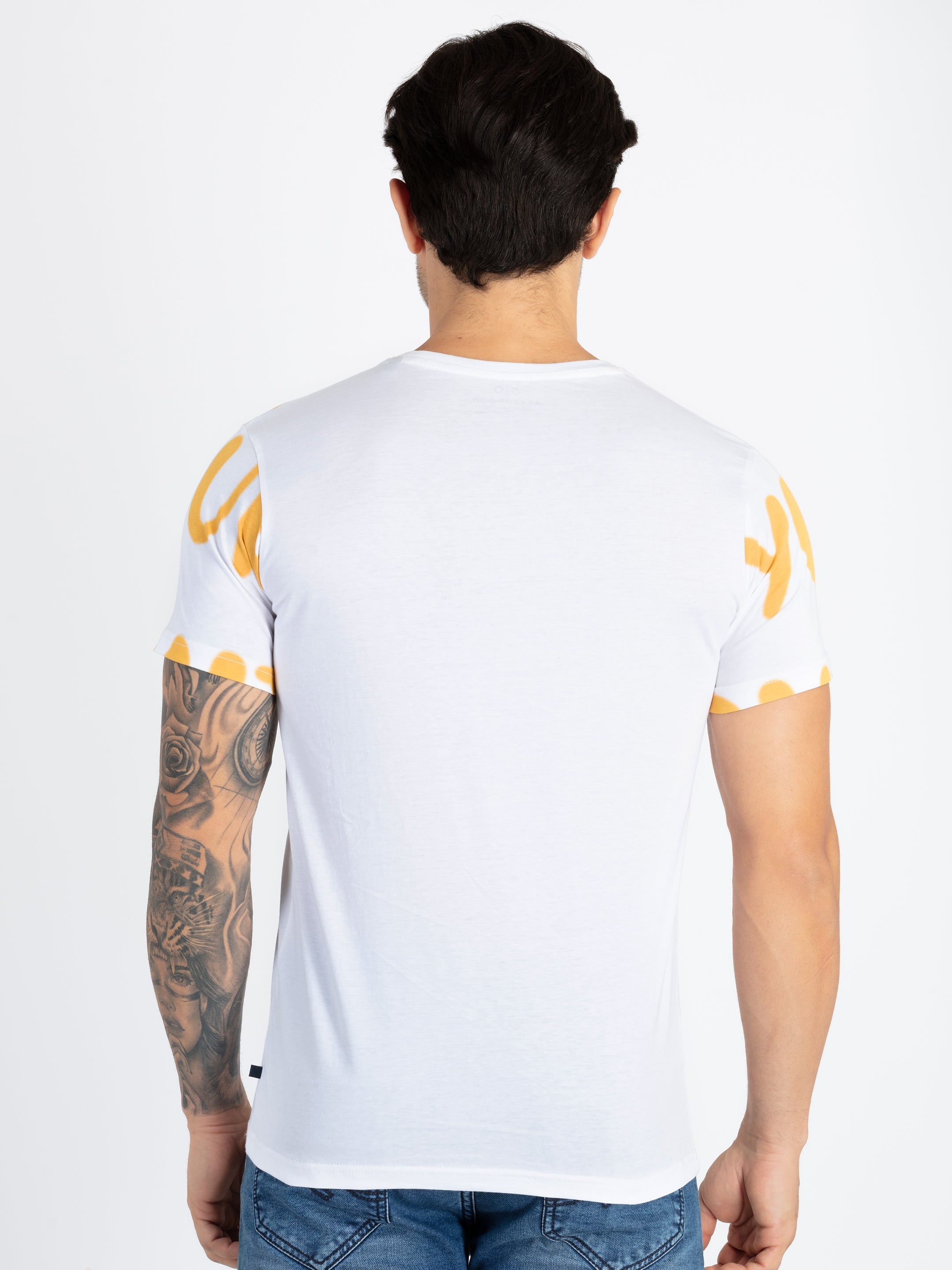 Mens Printed Round Neck T-Shirt