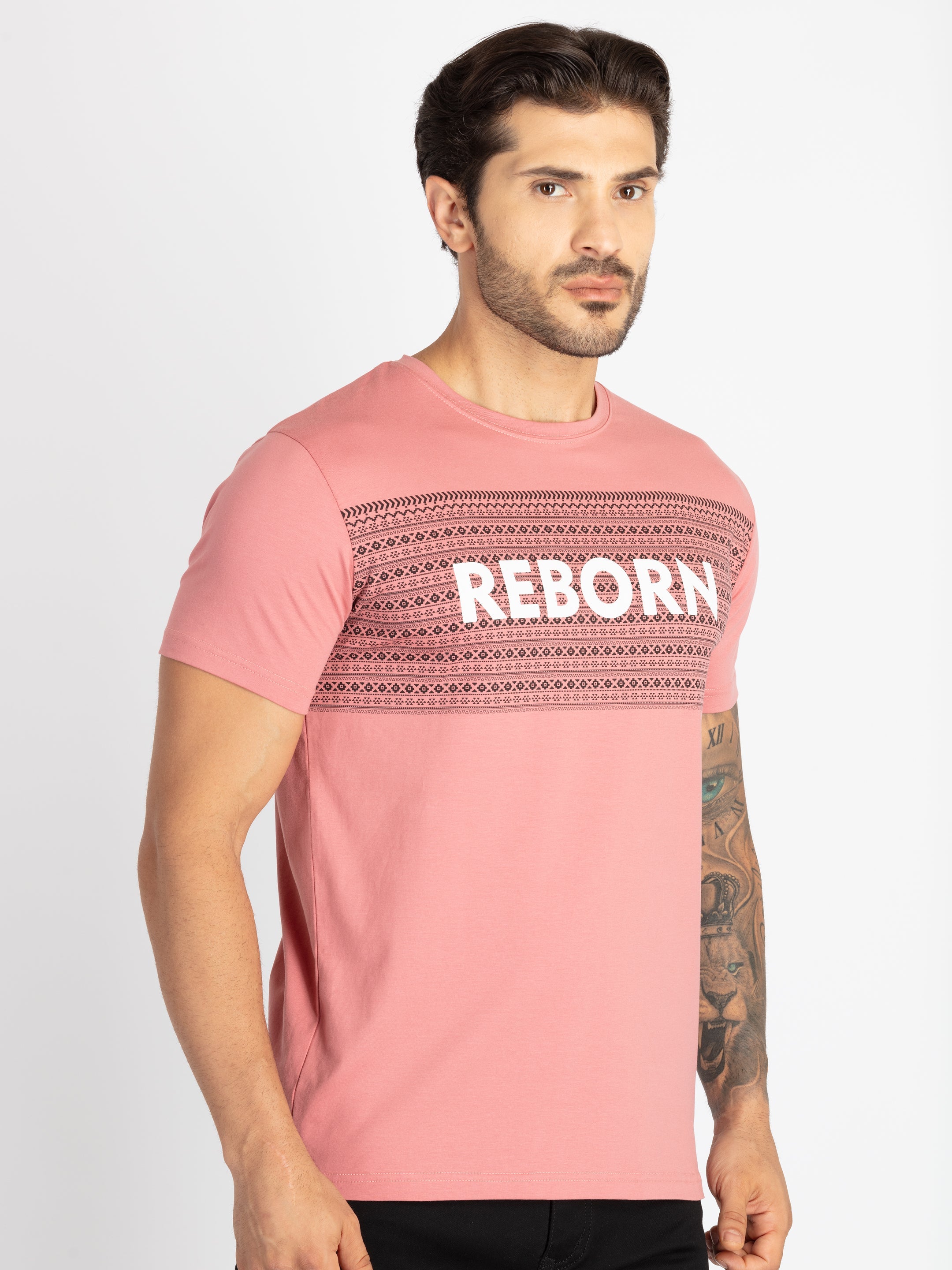 Mens Printed Round Neck T-Shirt Secondary image