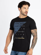 Mens Printed Round Neck T-Shirt