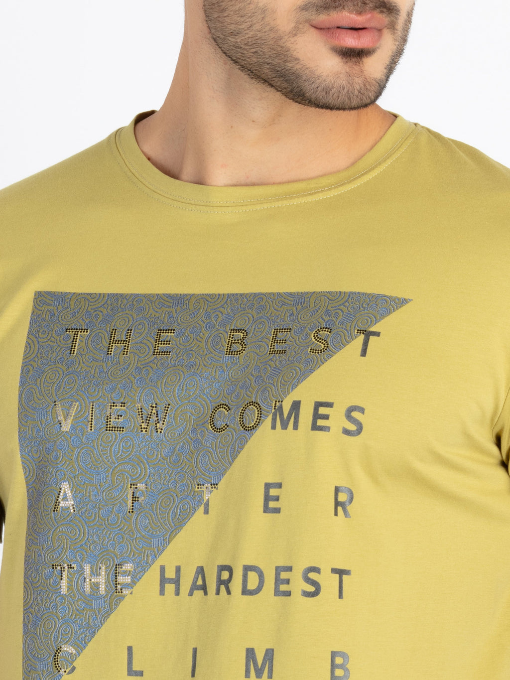 Mens Printed Round Neck T-Shirt