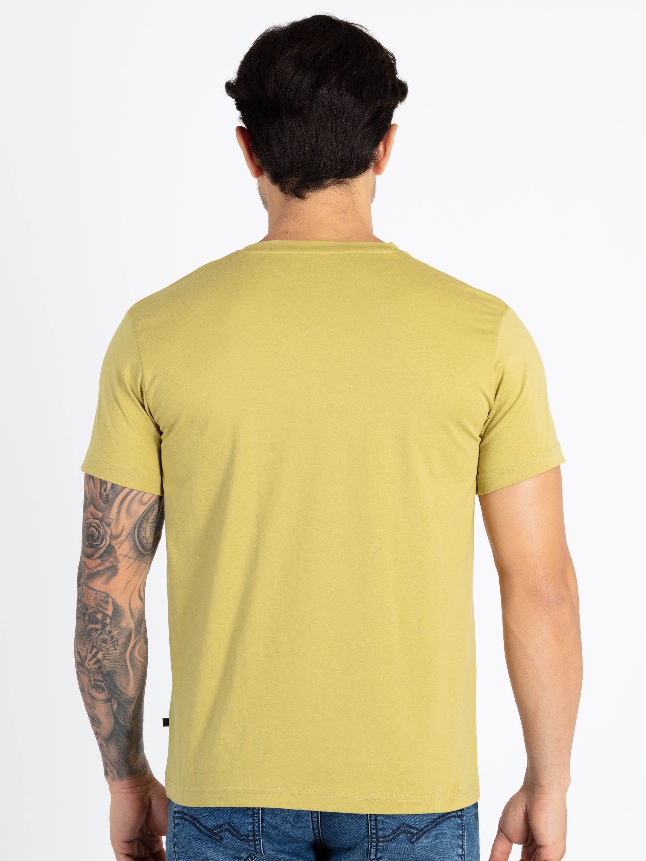 Mens Printed Round Neck T-Shirt