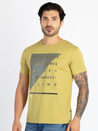 Mens Printed Round Neck T-Shirt