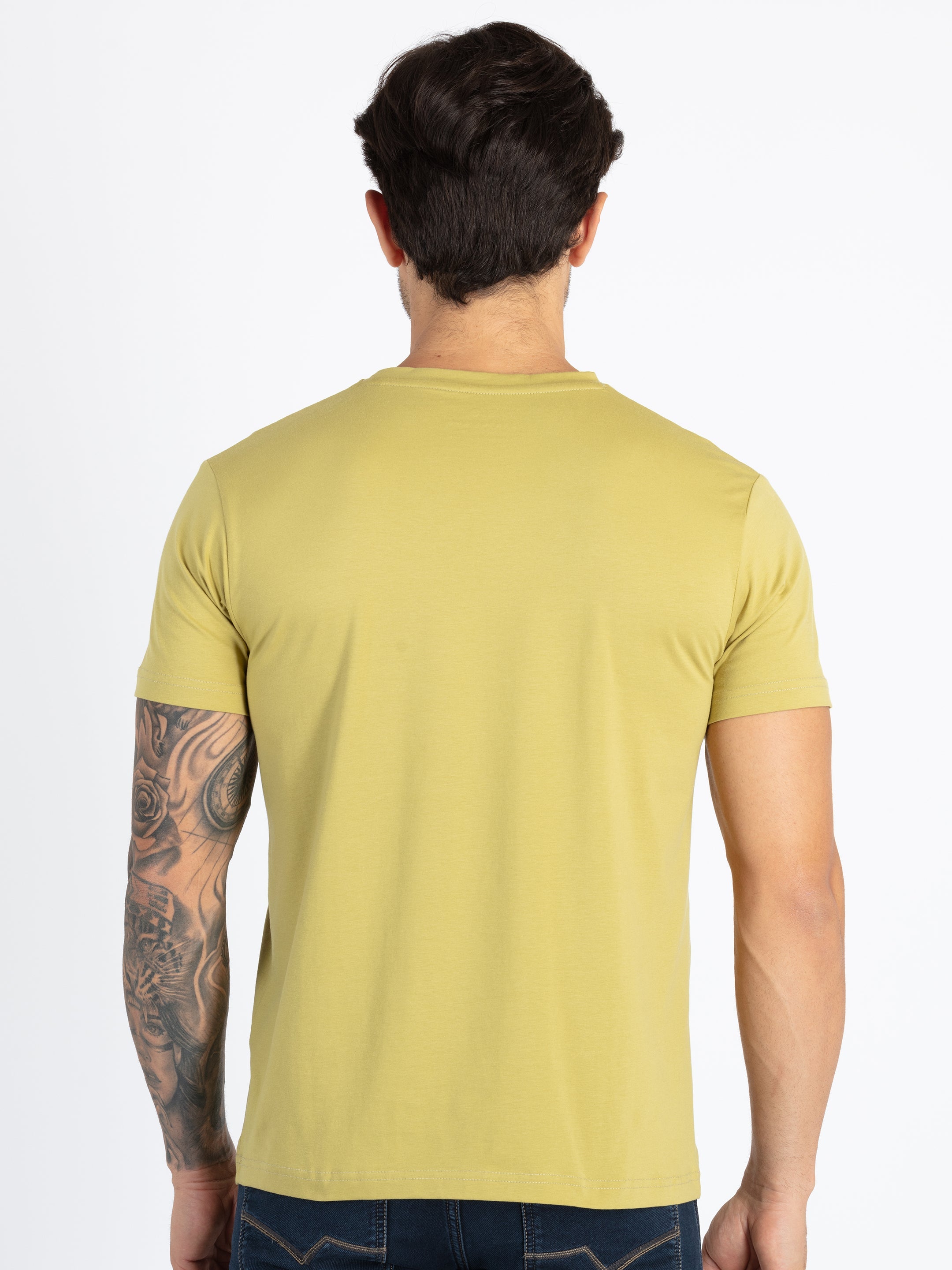 Mens Printed Round Neck T-Shirt