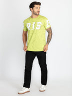 Mens All Over Printed Round Neck T-Shirt