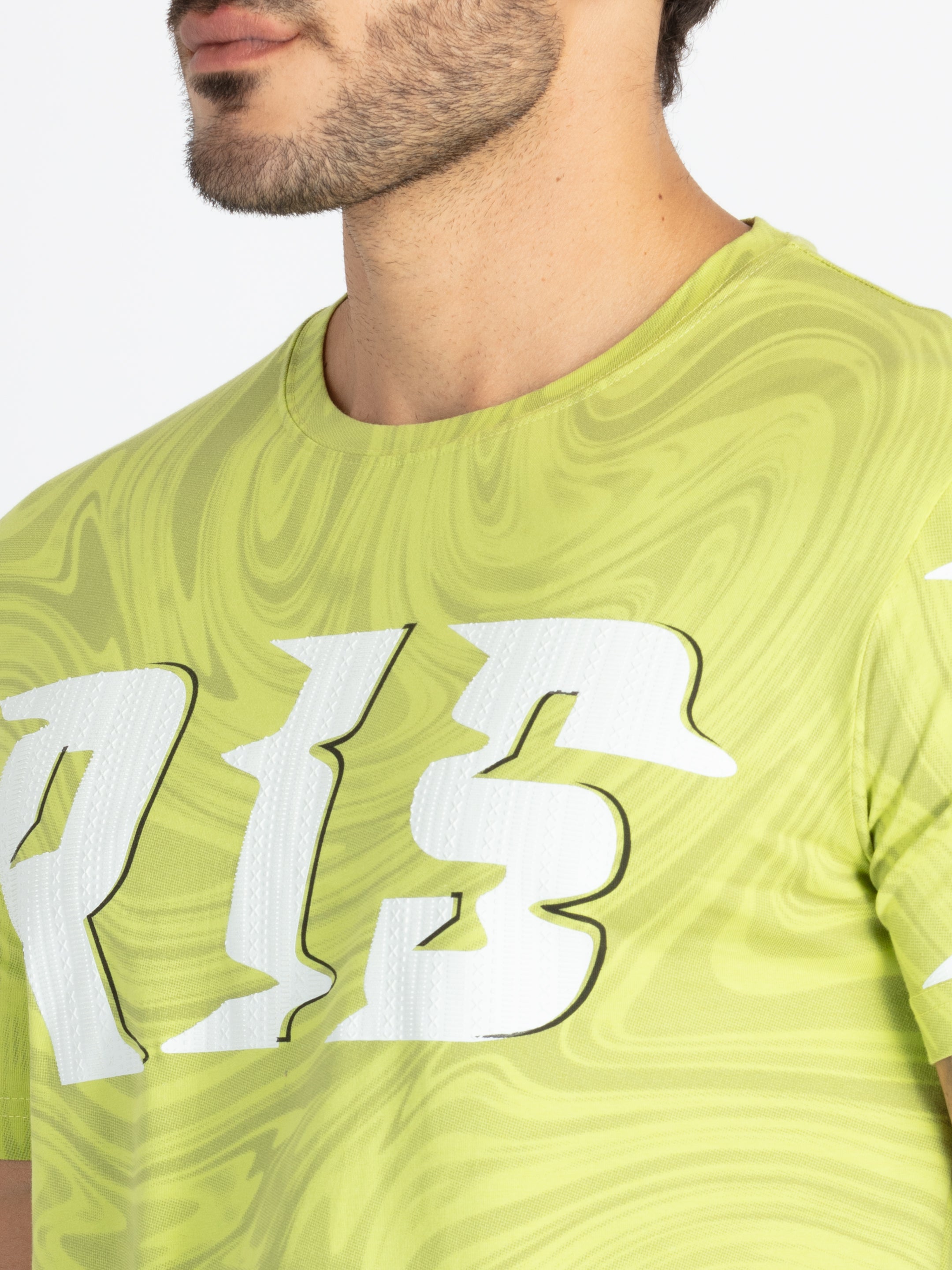 Mens All Over Printed Round Neck T-Shirt