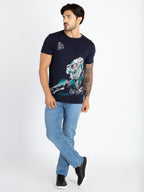 Mens Printed Round Neck T-Shirt