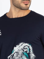 Mens Printed Round Neck T-Shirt