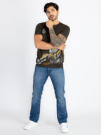 Mens Printed Round Neck T-Shirt