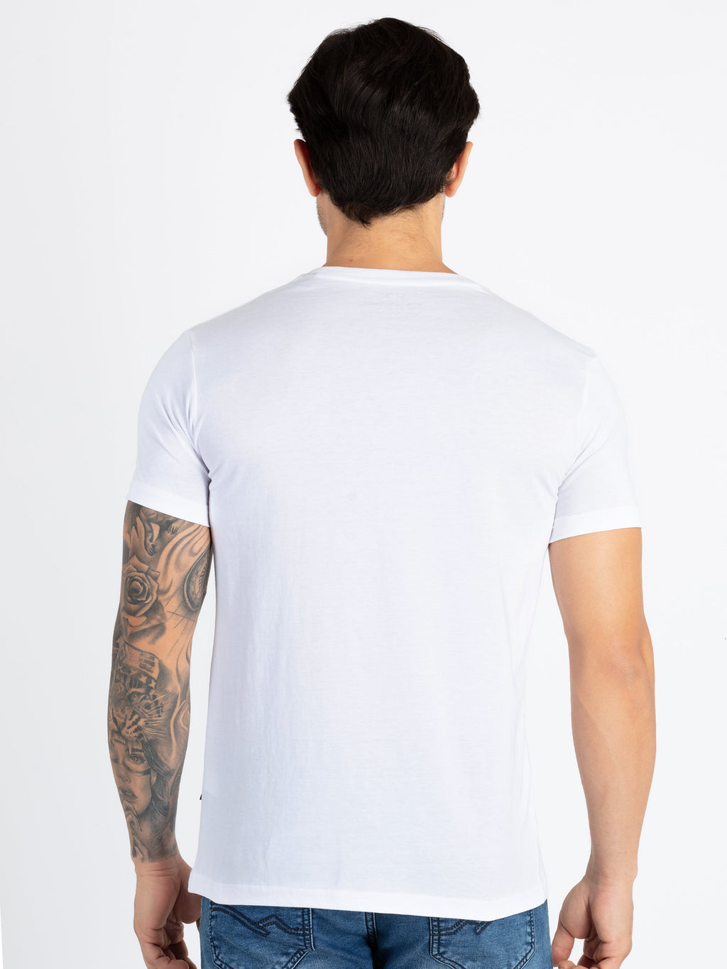Mens Printed Round Neck T-Shirt