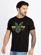 Mens Printed Round Neck T-Shirt