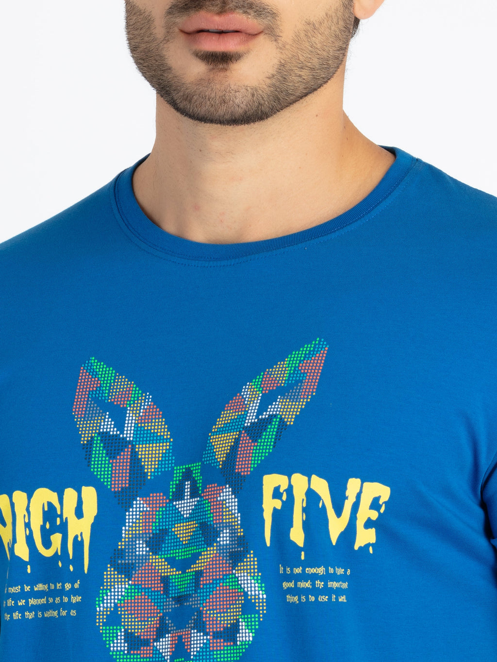 Mens Printed Round Neck T-Shirt