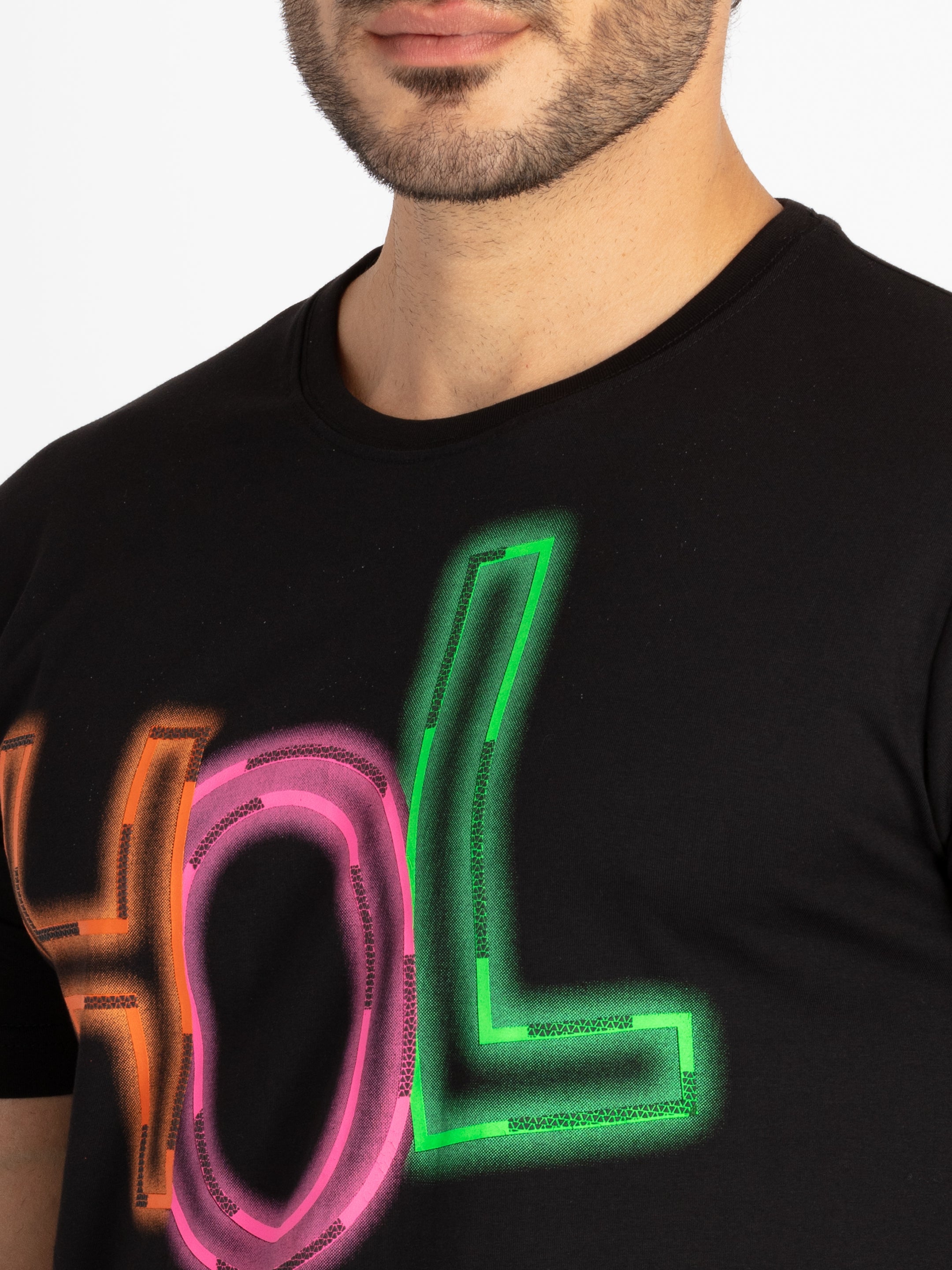 Mens Printed Round Neck T-Shirt