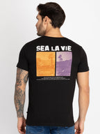 Mens Front & Back Printed T-Shirt