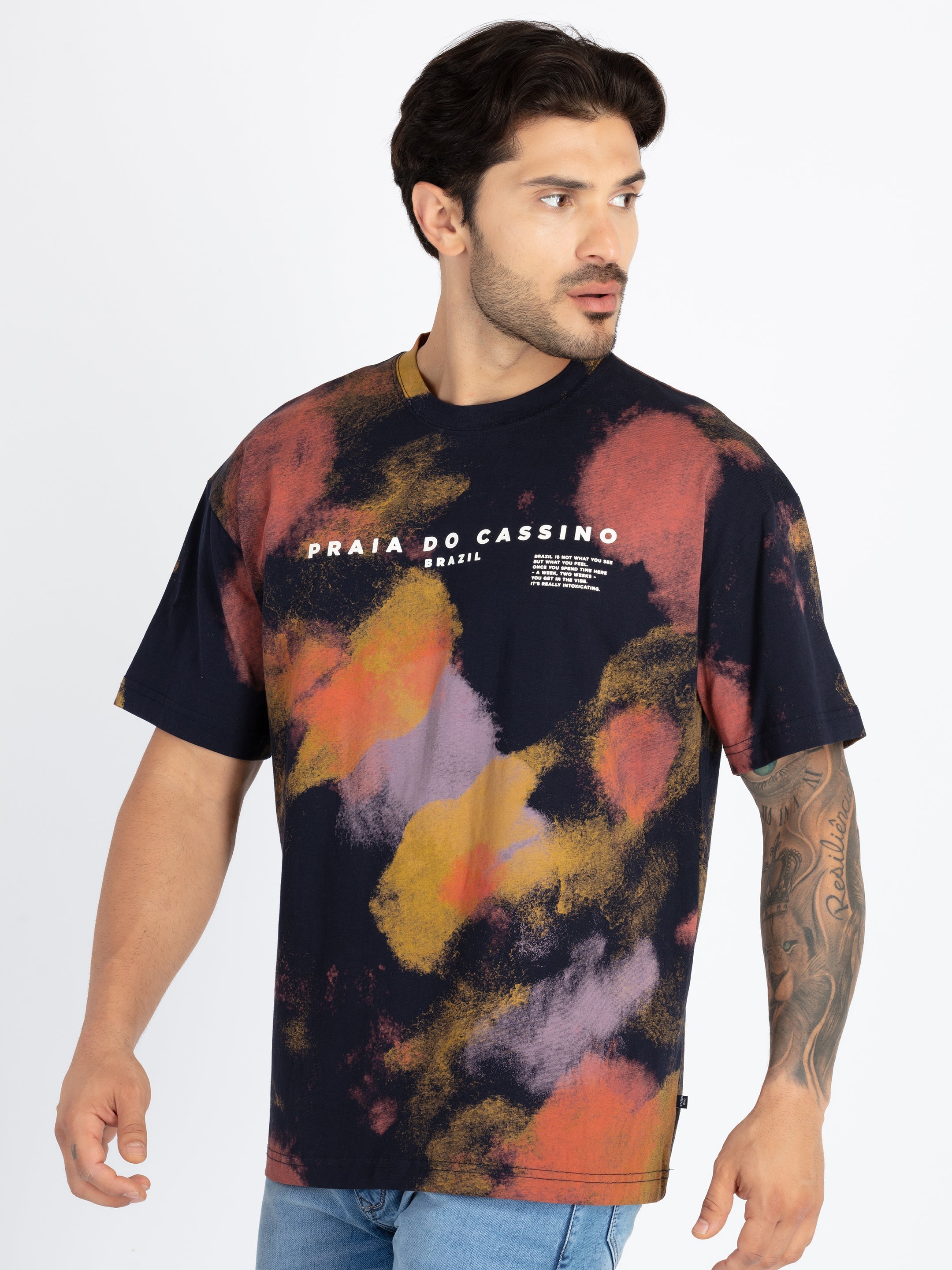 Mens All Over Printed Oversized T-Shirt Secondary image