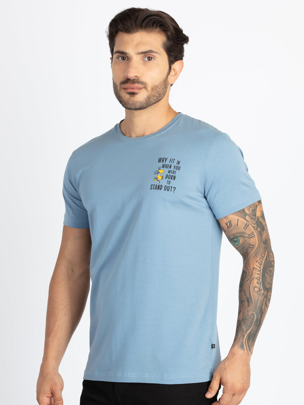 Mens Front & Back Printed T-Shirt
