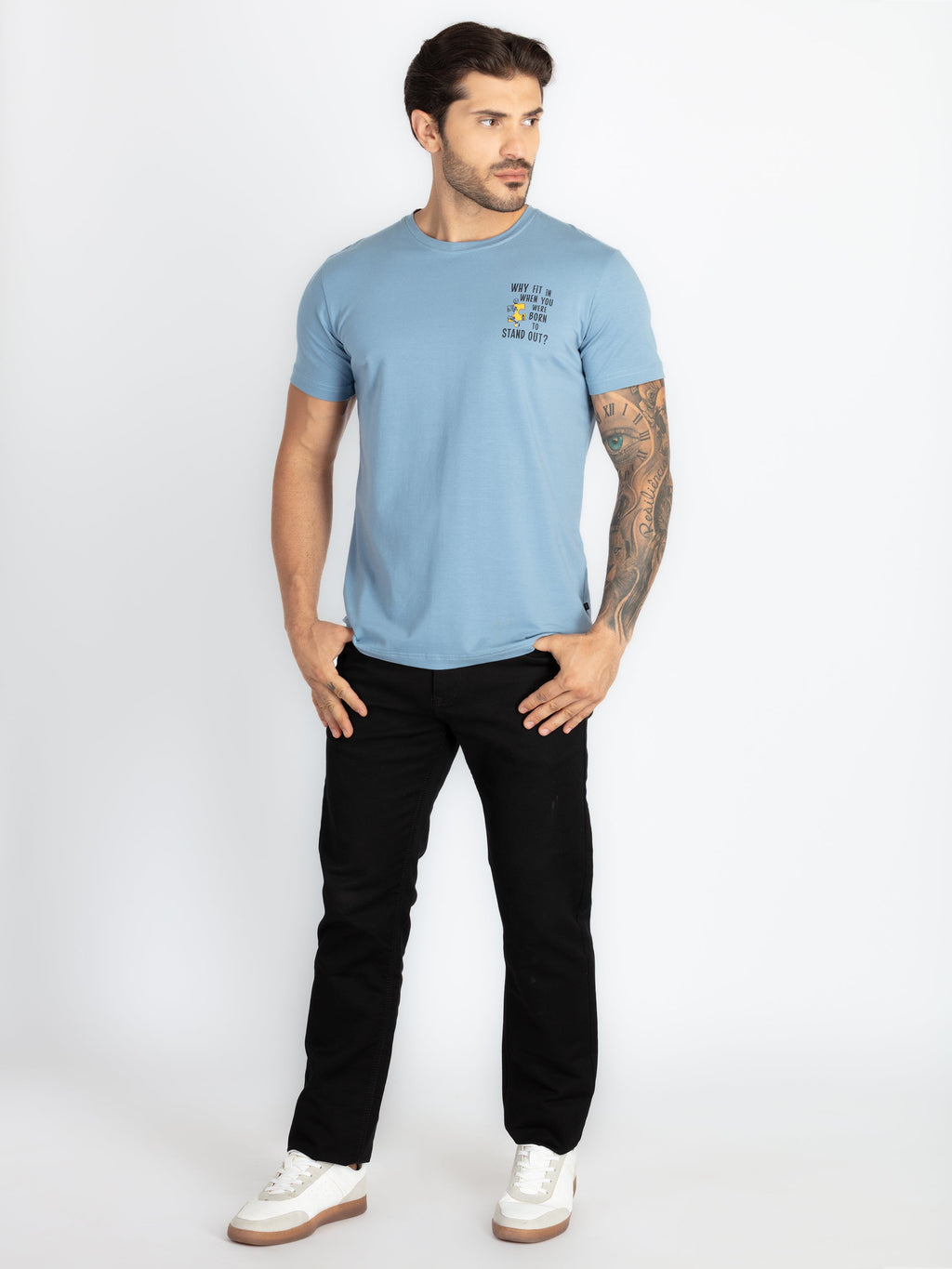 Mens Front & Back Printed T-Shirt