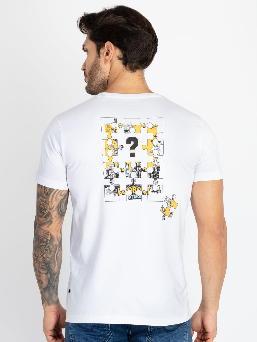 Mens Front & Back Printed T-Shirt