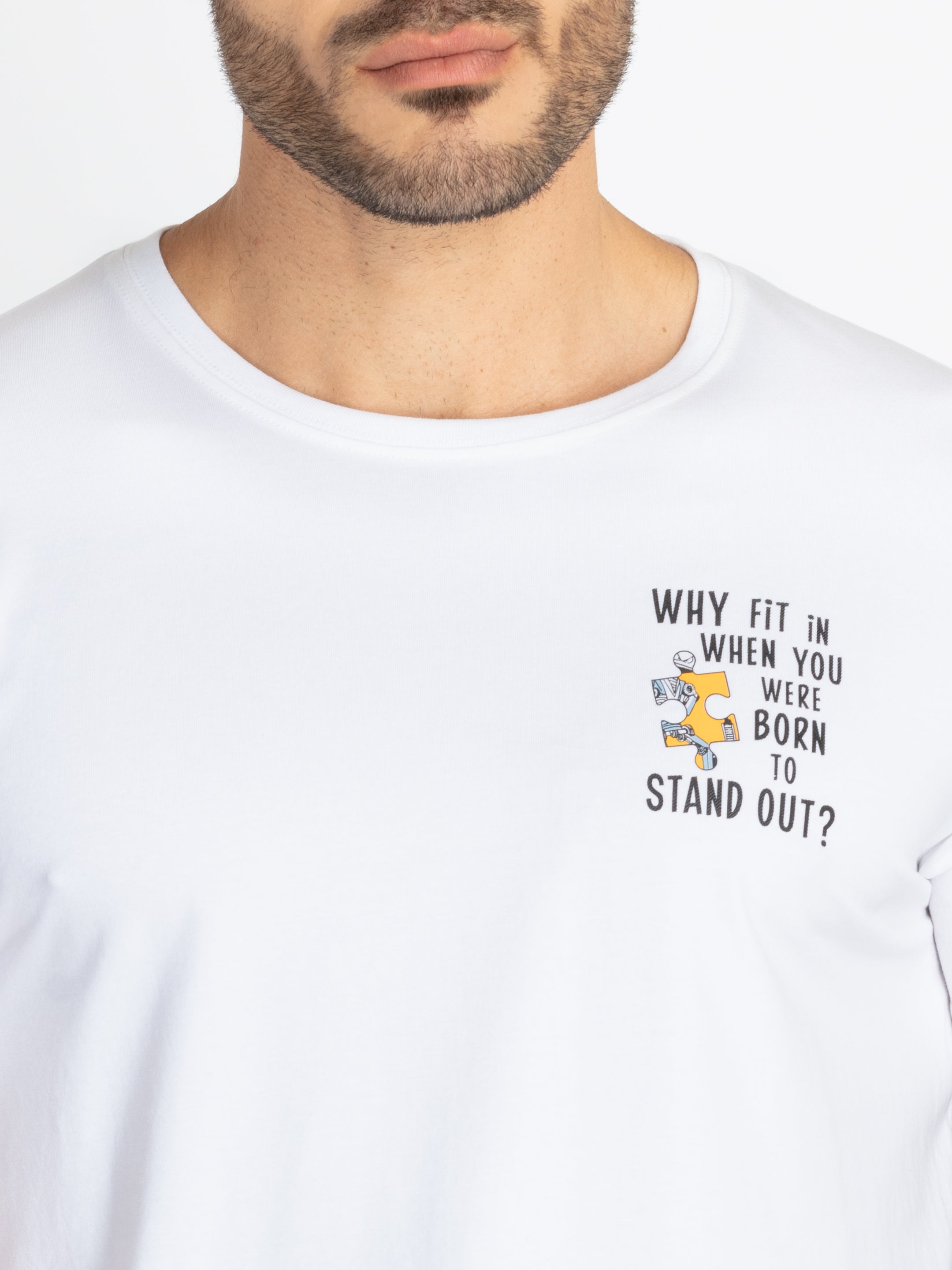 Mens Front & Back Printed T-Shirt