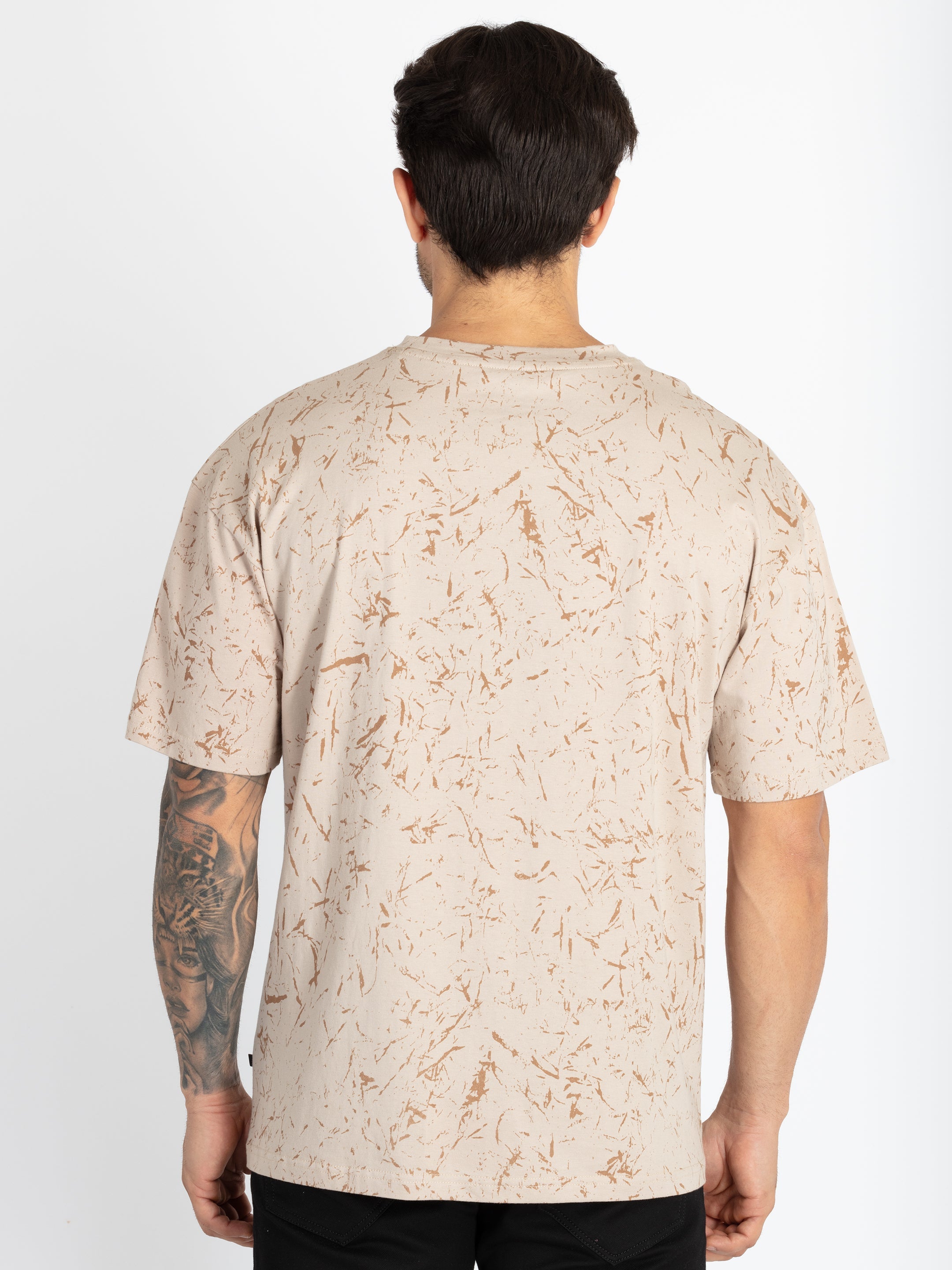 Mens All Over Printed Oversized T-Shirt