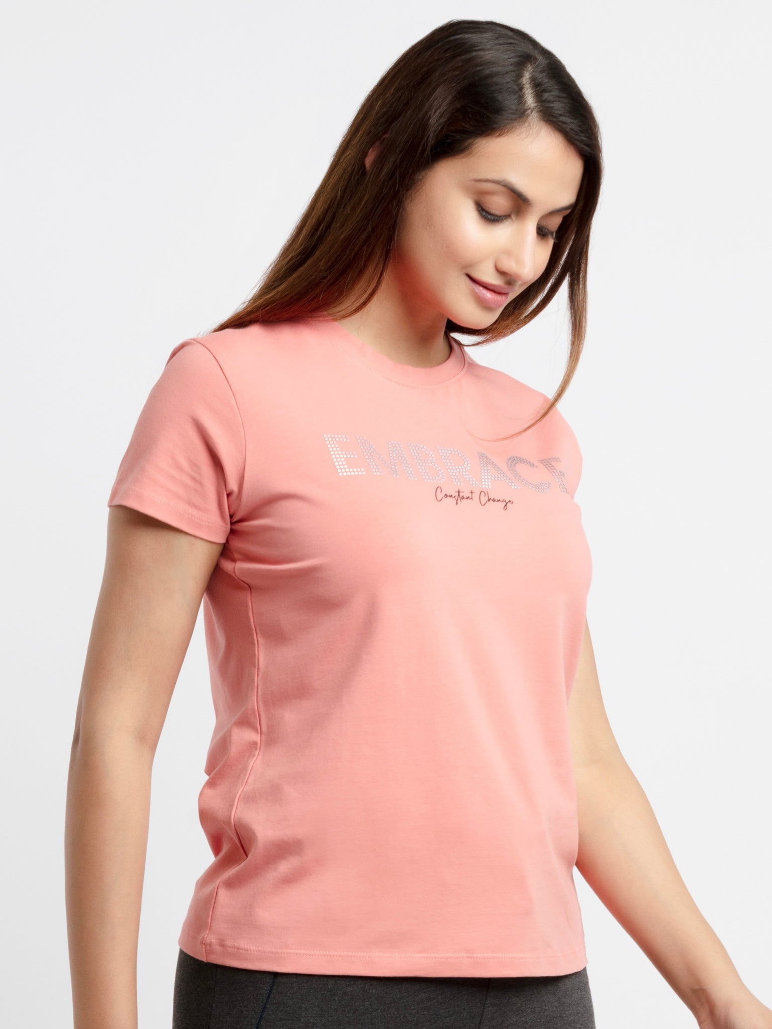 Women's Printed Round Neck T-Shirt