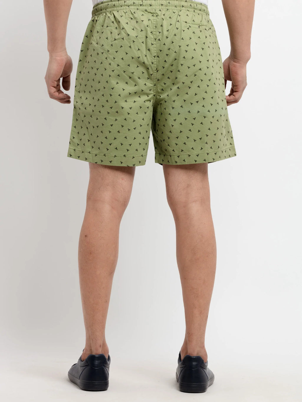Mens Solid Regular Fit Shorts