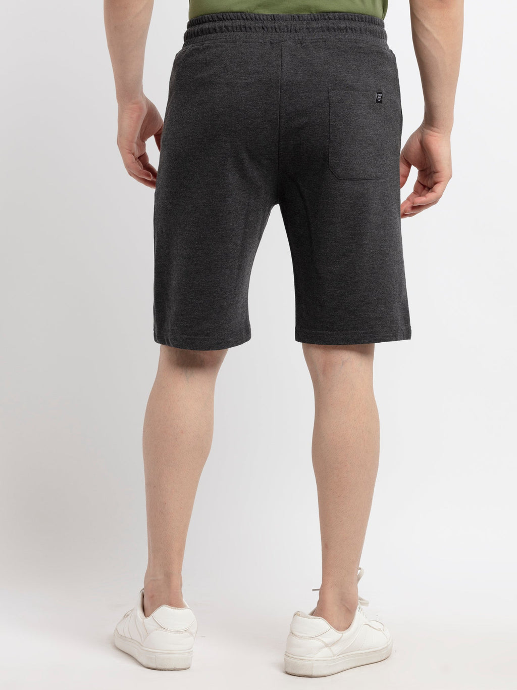 Mens Solid Regular Fit Shorts