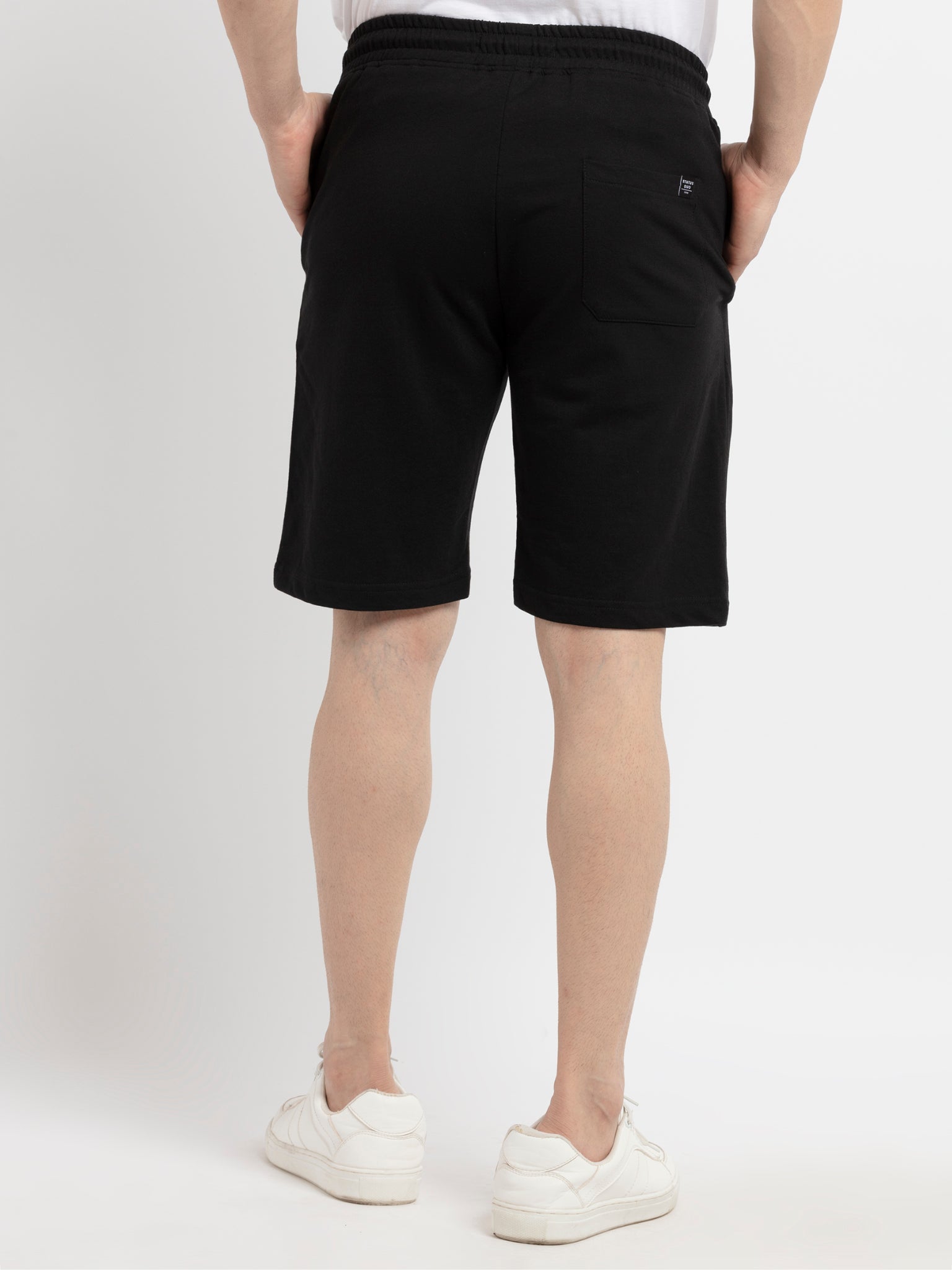 Mens Solid Regular Fit Shorts