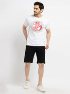 Mens Solid Regular Fit Shorts