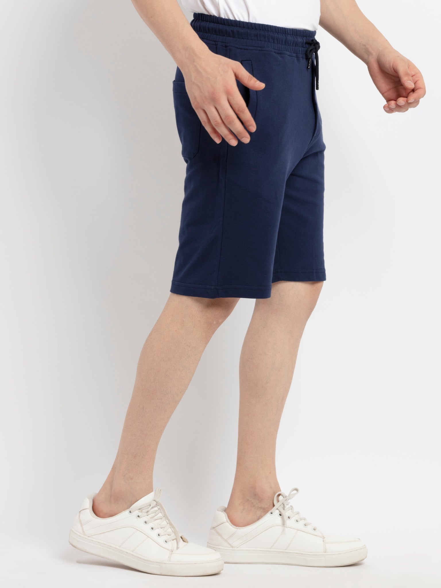 Mens Solid Regular Fit Shorts