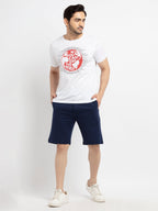 Mens Solid Regular Fit Shorts