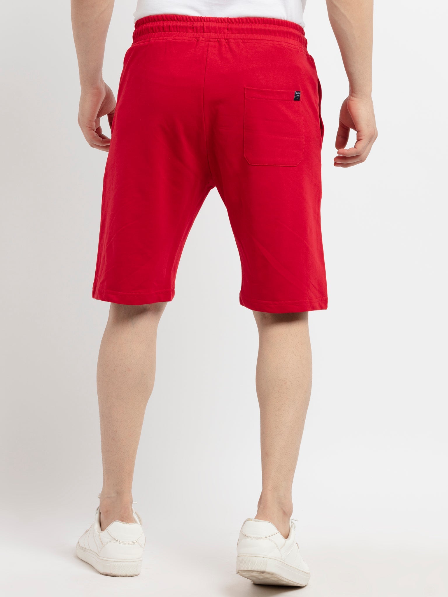 Mens Solid Regular Fit Short Secondary image