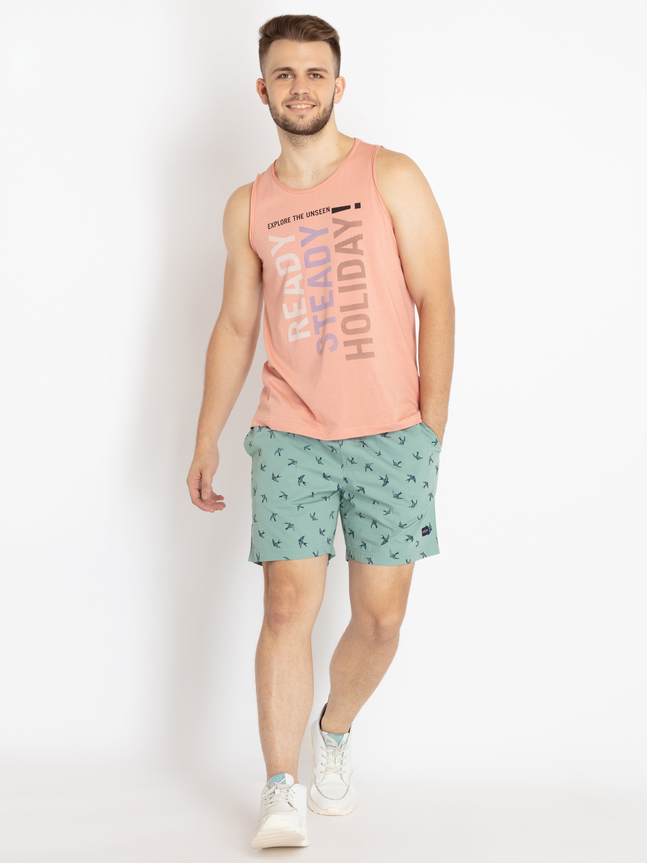 Mens Printed Regular Fit Shorts