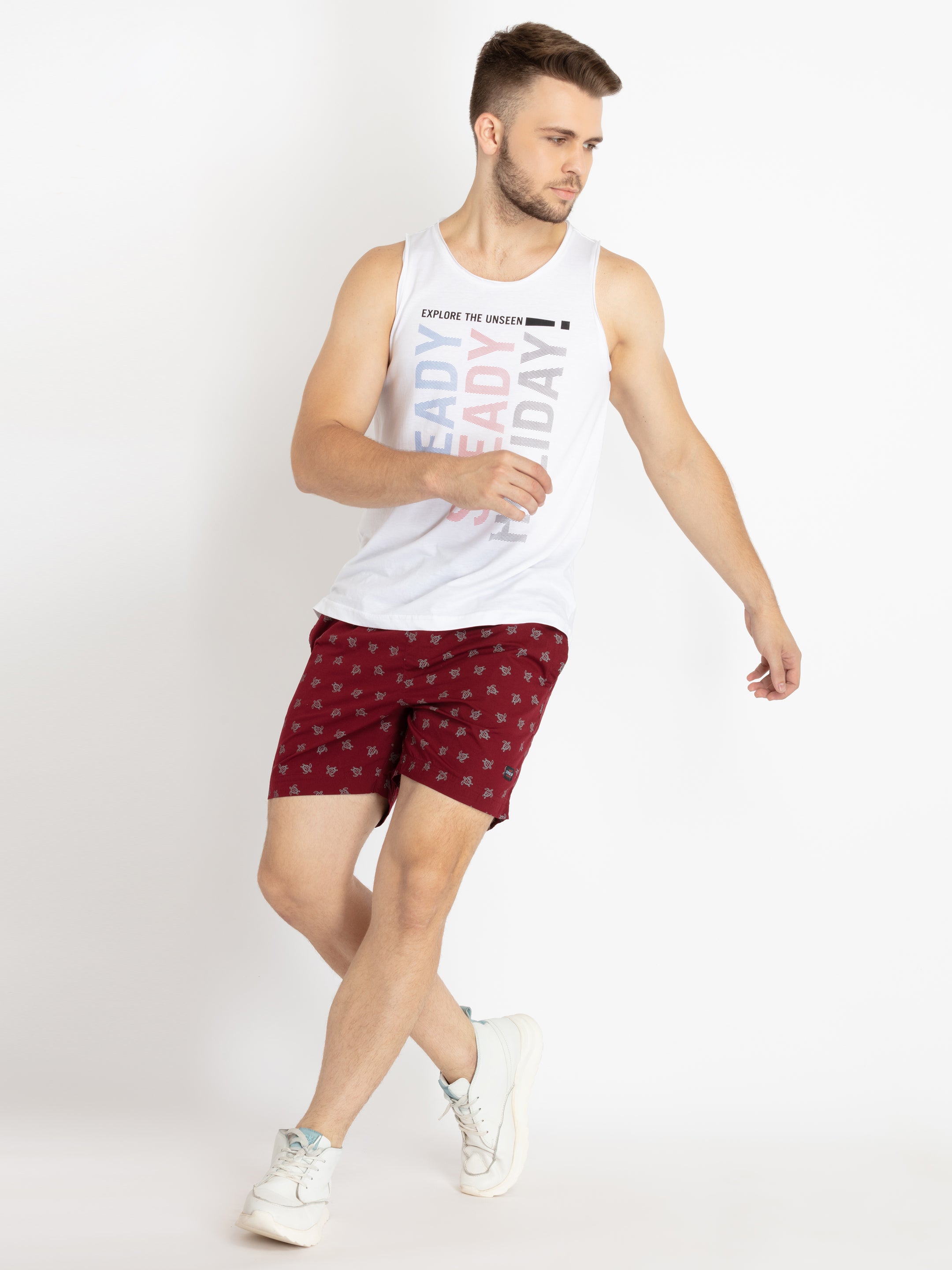 Mens Printed Regular Fit Shorts