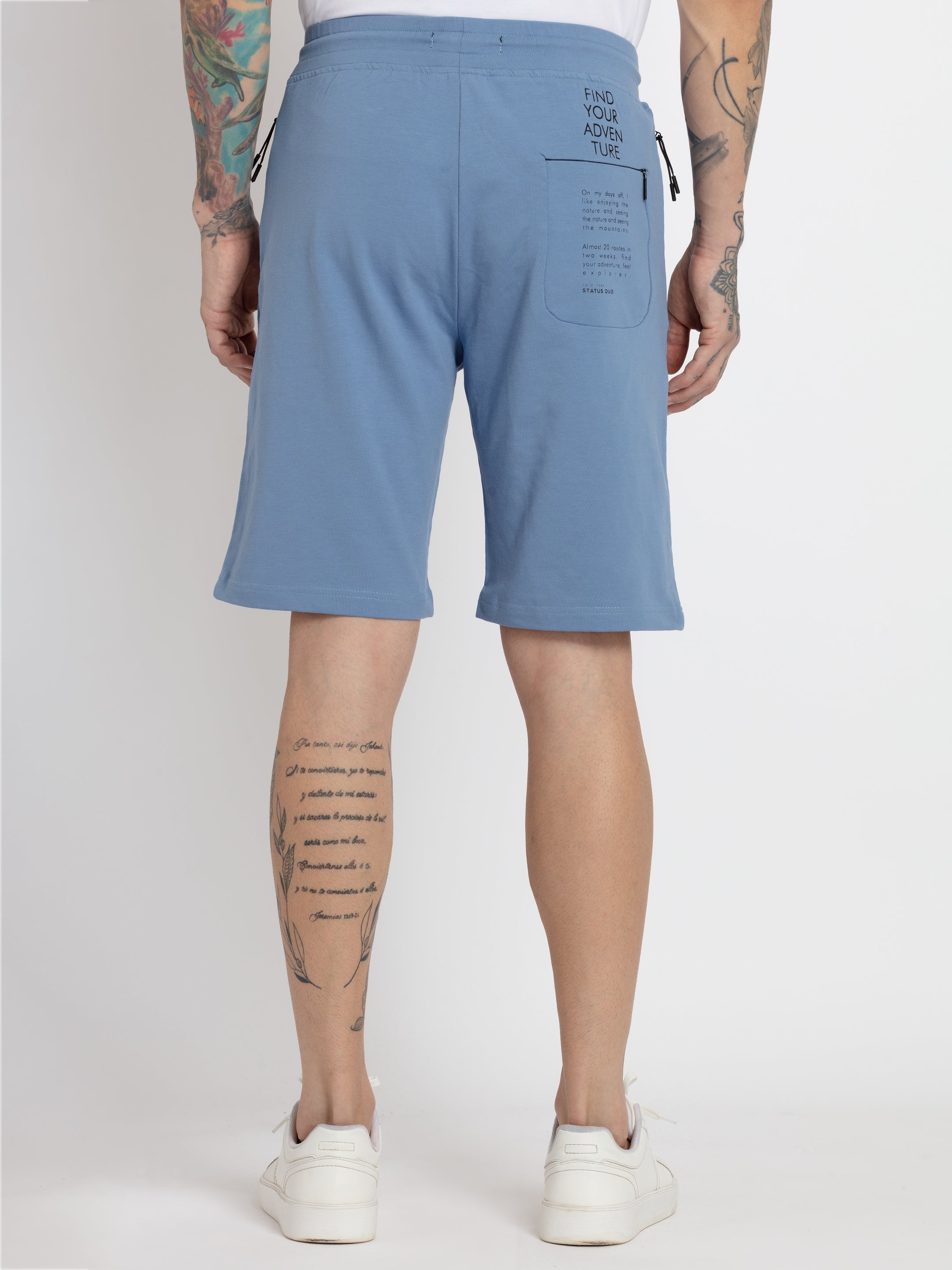 Mens Solid Regular Fit Shorts