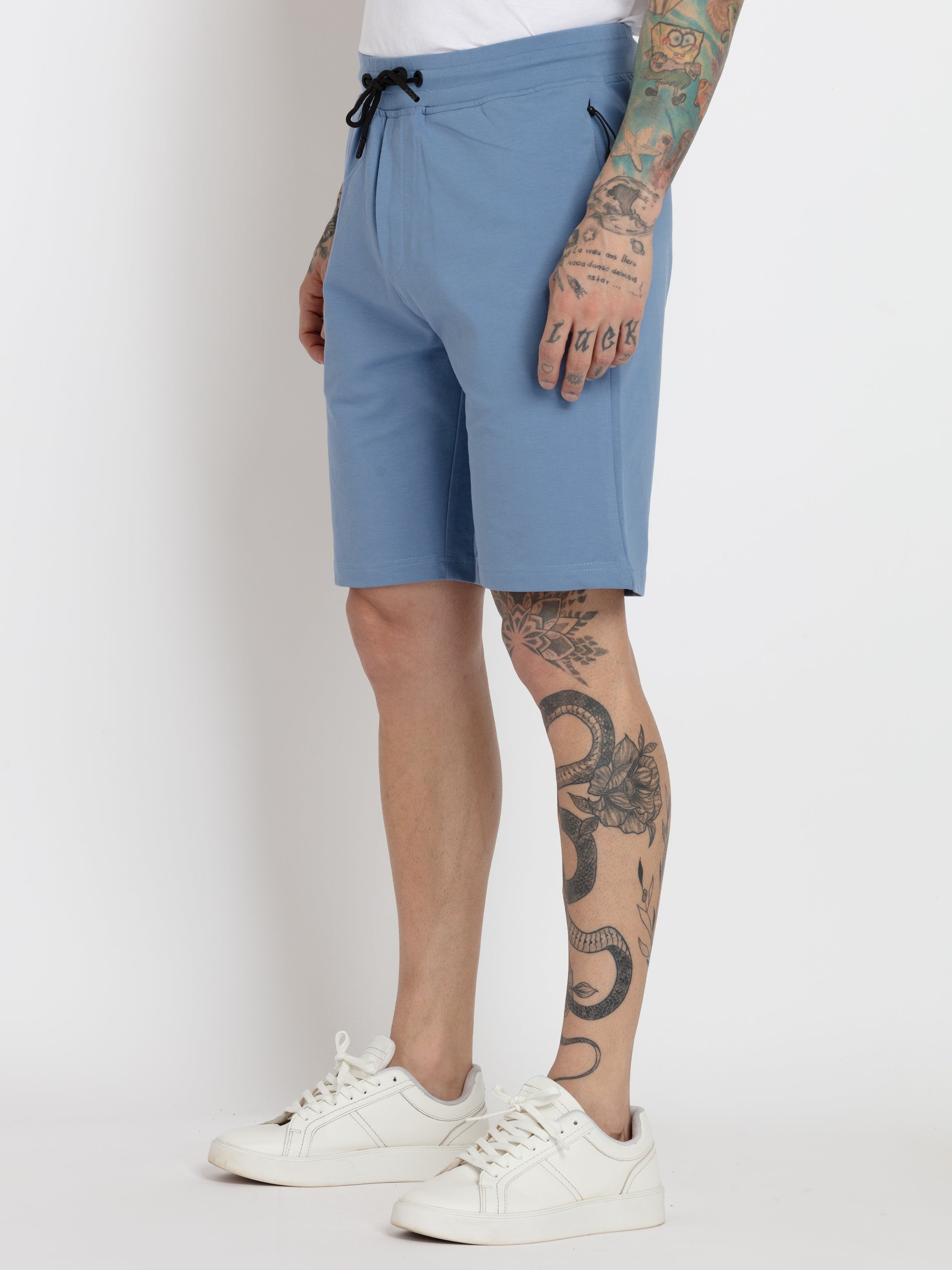 Mens Solid Regular Fit Shorts