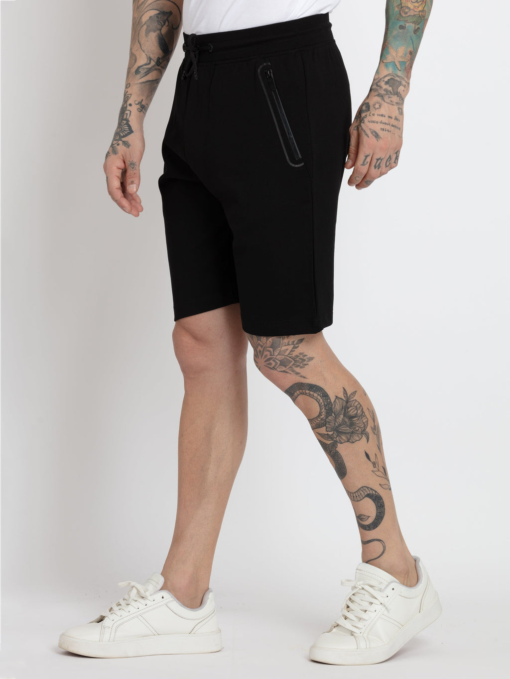 Mens Solid Regular Fit Shorts