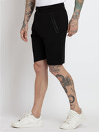 Mens Solid Regular Fit Shorts