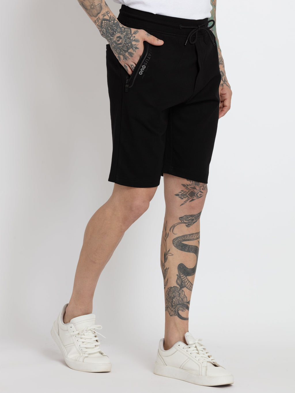 Mens Solid Regular Fit Shorts