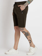 Mens Solid Regular Fit Shorts