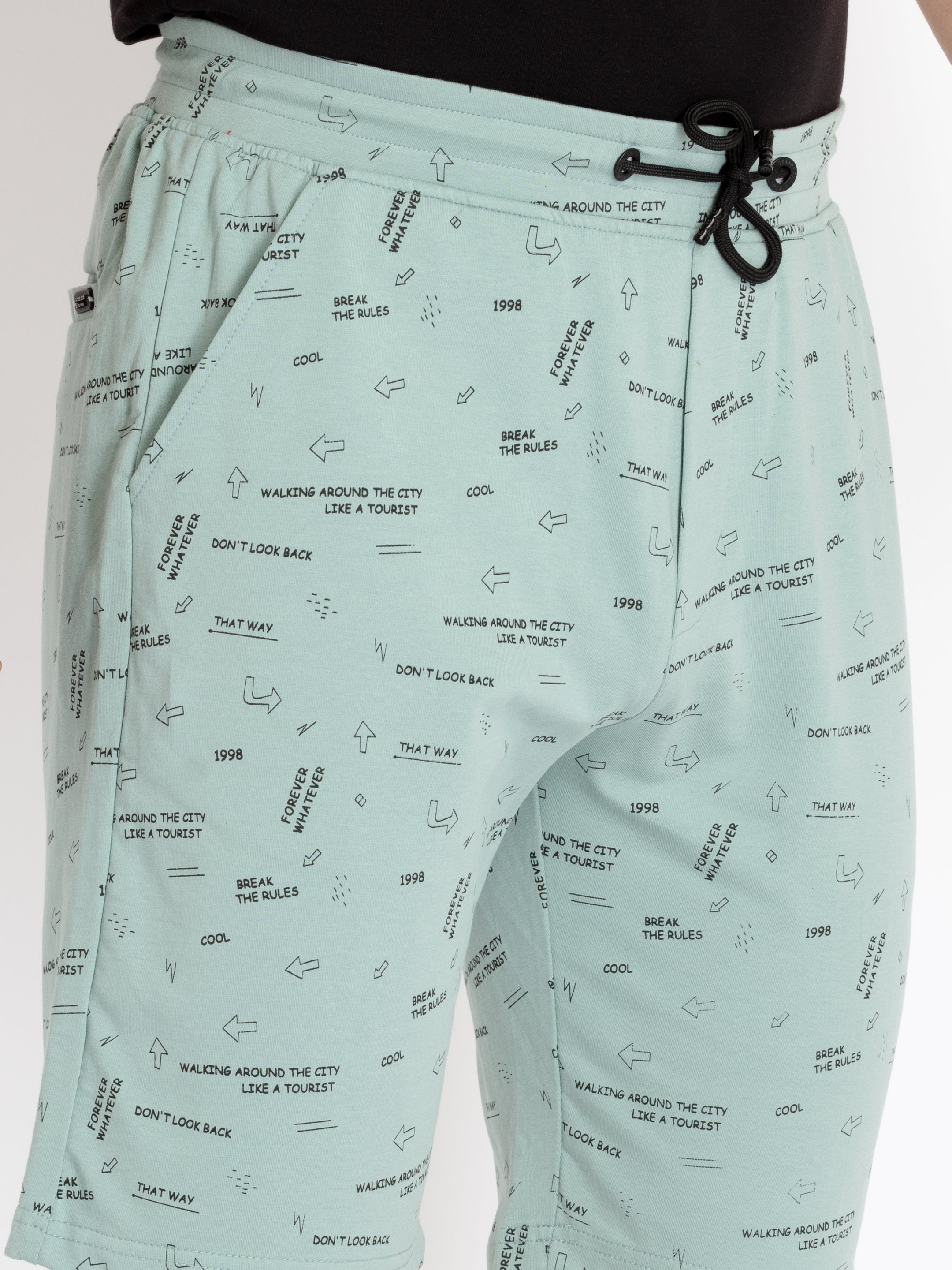 Mens Solid Regular Fit Shorts