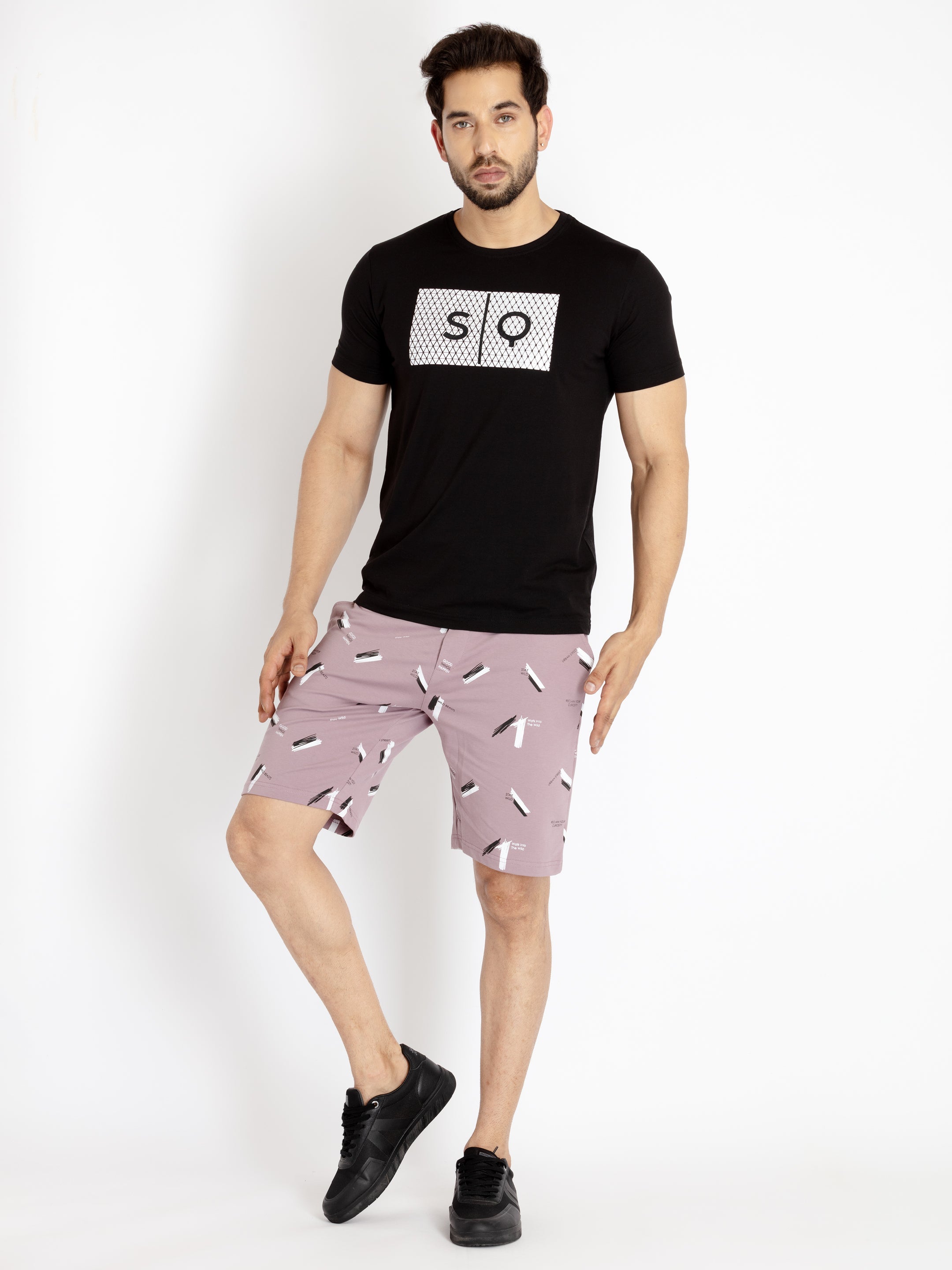 Mens Printed Regular Fit Shorts