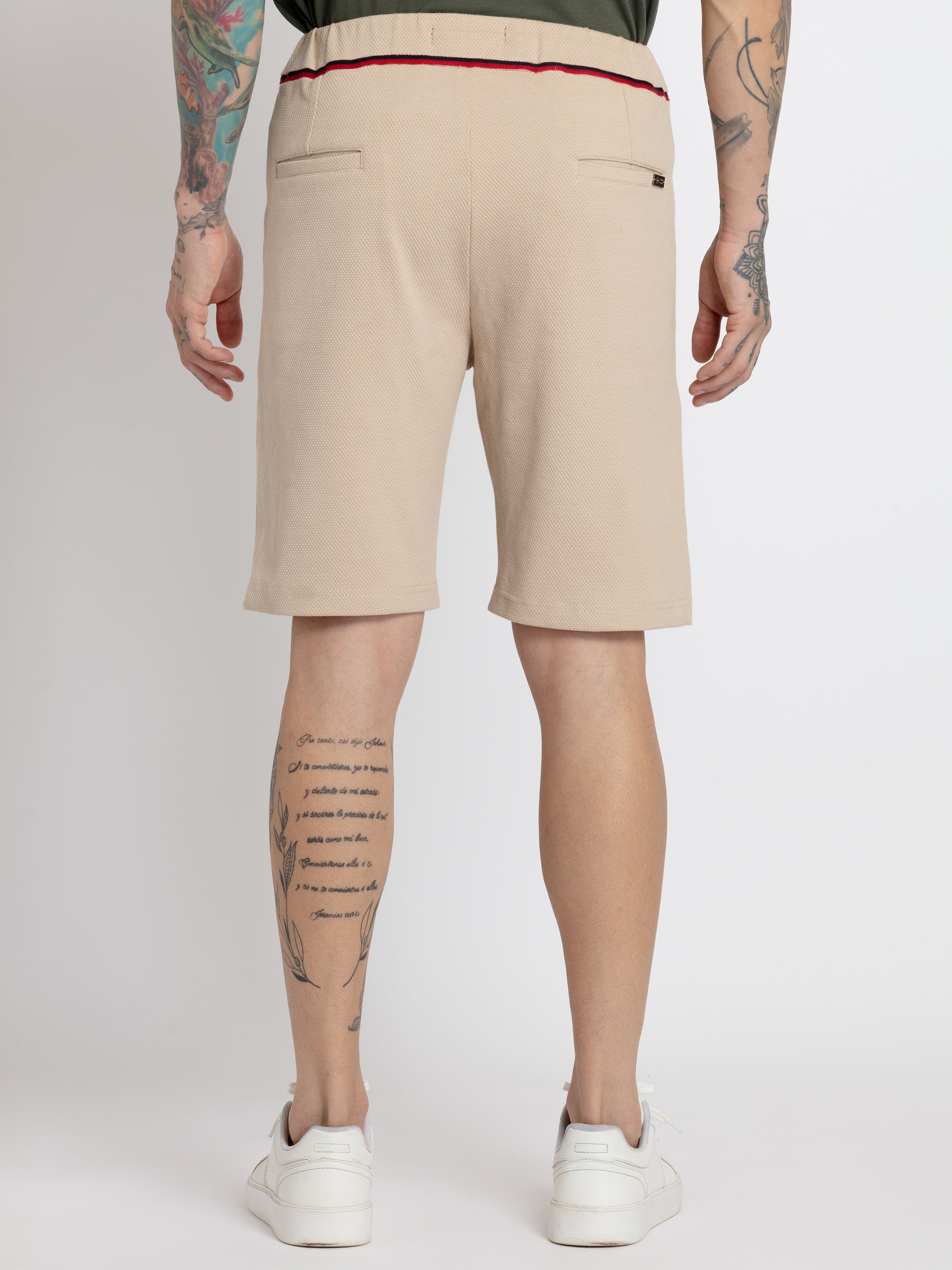 Mens Solid Regular Fit Shorts