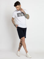 Mens Solid Regular Fit Shorts