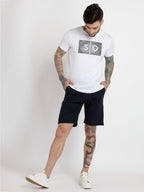 Mens Solid Regular Fit Shorts