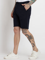 Mens Solid Regular Fit Shorts